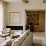 bureau amenage a la maison avec lumiere naturelle, architecte interieur Yvelines